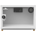 Acalava ALDB-JC25L-WH 25L 櫃內旋鈕無極調節濕度 無須電池濕度掛錶 金屬密碼轉舌鎖 防潮箱 (白色)